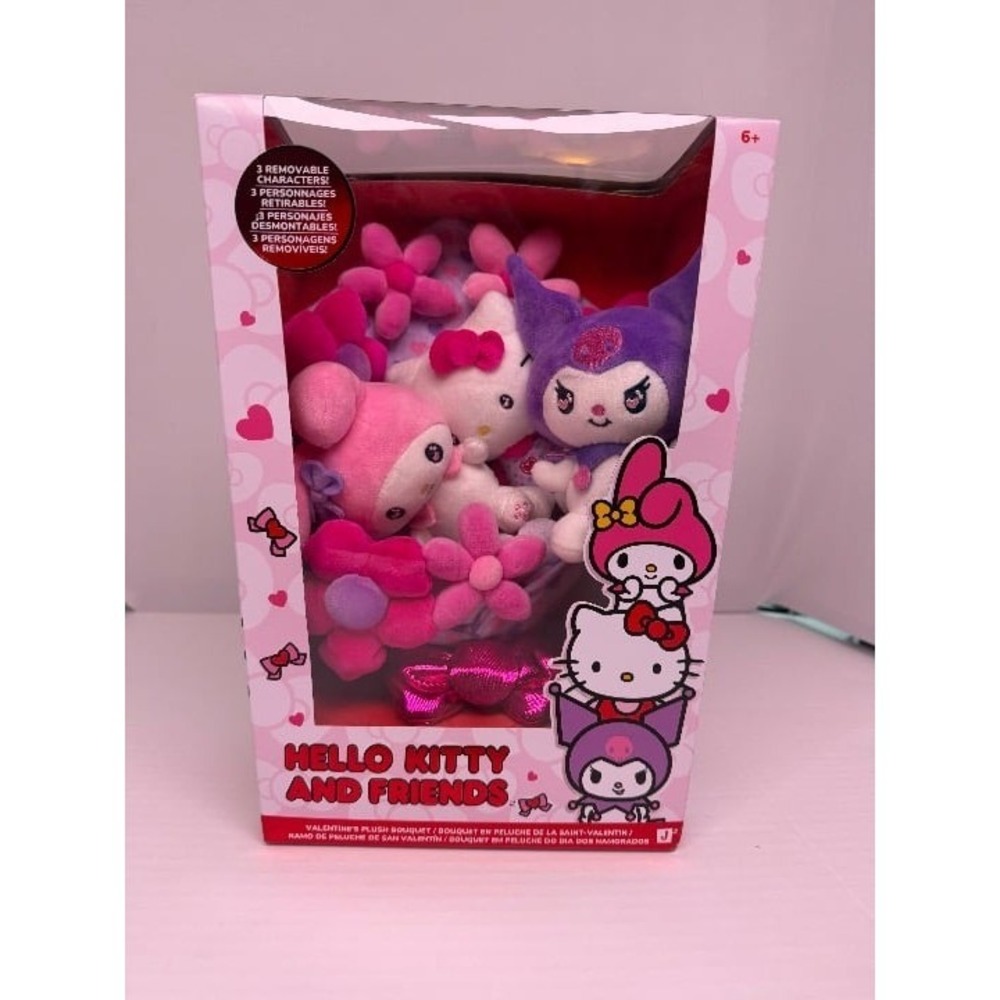 NWT - Hello Kitty and Friends Valentines Plush Bouquet - 3 characters